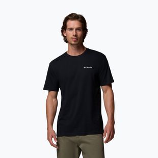 Férfi túrapóló Columbia North Cascades black/csc box logo
