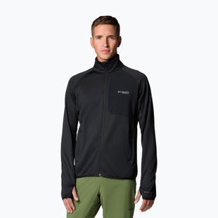 Férfi túrafelső Columbia Triple Canyon Grid Fleece Full Zip II black