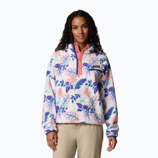 Columbia Helvetia II Printed Cropped Half Snap tengeri sós/pasztellszínű multi női fleece pulóver