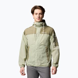 Férfi szélálló dzseki Columbia Challenger II Windbreaker safari/stone green