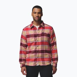 Férfi ing Columbia Windward II rich wine trapper windowpane