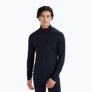 Férfi termikus pulóver icebreaker Merino 200 Oasis fél cipzárral midnight navy