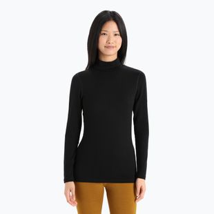 Női termoaktív pulóver icebreaker 260 Tech Turtleneck fekete