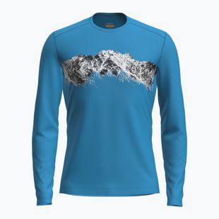 Férfi hosszú ujjú thermo felső icebreaker Merino 200 Oasis Crewe Remarkables arctic