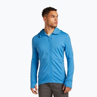 Férfi trekking pulóver icebreaker Merino 260 Quantum IV Zip Hoodie arctic