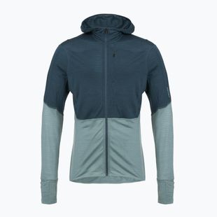 Férfi trekking pulóver icebreaker Merino 200 RealFleece Descender Zip Hoodie abyss/blue ash/black