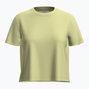 Női túrapóló icebreaker Merino 150 Tech Lite III SS Crop Tee citrine