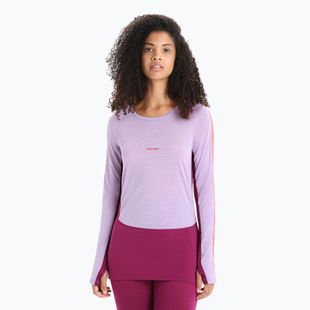 Női termoaktív felső icebreaker 125 Zoneknit Crewe purple gaze