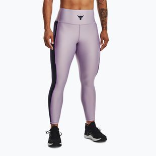 Női edzőleggingsek Under Armour Project Rock HG Ankle purple luxe