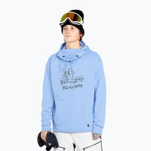 Női snowboard pulóver Volcom Riding Hydro P/O crystal blue