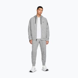 Férfi tréningfelső Nike Therma Fit Full-Zip dark grey heather/particle grey/black