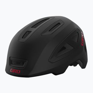 Gyerek kerékpáros sisak Giro Scamp II Integrated MIPS matte black/red