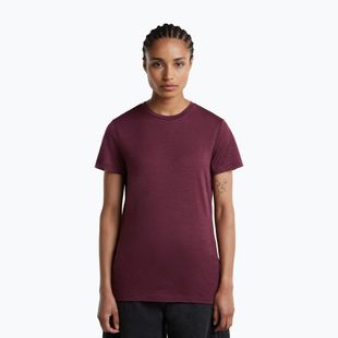 Női trekking póló icebreaker Merino 150 Tech Lite III dark berry