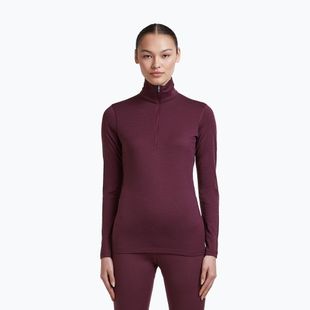 Női Termoaktiv pulóver Icebreaker 200 Oasis LS Half Zip dark berry