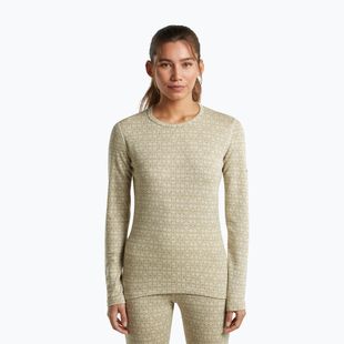 Női Termoaktiv pulóver Icebreaker Merino 260 Tech Vertex Crewe Undyed/Cumin
