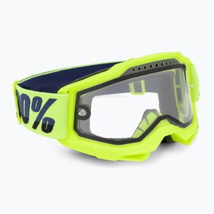 100% Accuri 2 Enduro MTB kerékpáros szemüveg fluo/sárga/tiszta kerékpáros szemüveg
