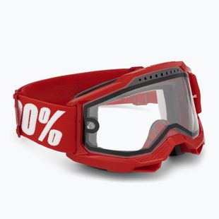 100% Accuri 2 Enduro MTB kerékpáros szemüveg neon/piros/tiszta
