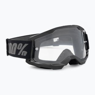 Gyerek kerékpáros szemüveg 100% Strata 2 Junior black/clear