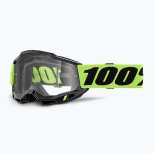 Gyerek kerékpáros szemüveg 100% Accuri 2 Junior neon yellow/clear