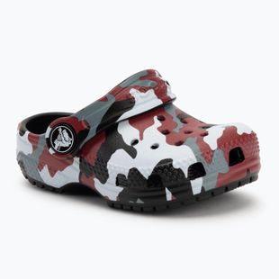 Crocs Classic Camo Clog Gyerek flip-flop fekete/piros
