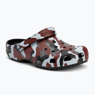 Crocs Classic Printed Camo Clog fekete/paprika flip-flopok