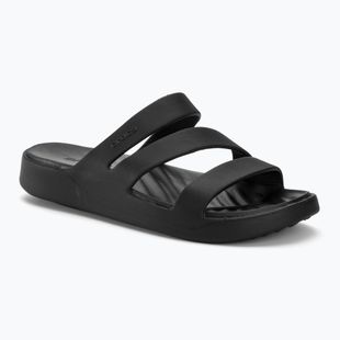 Női papucs Crocs Getaway Strappy black