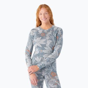 Női termoaktív pulóver Smartwool Merino 250 Baselayer Crew Boxed winter sky floral