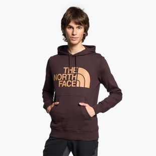 Férfi The North Face Standard Hoodie szénbarna/mandulavajas melegítőfelső