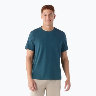 Férfi póló Smartwool Perfect Crew Short Sleeve twilight blue