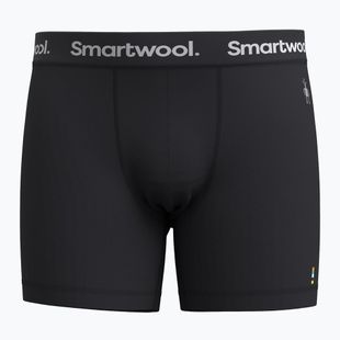 Férfi termikus boxer Smartwool Everyday Merino Boxer Brief dobozban fekete