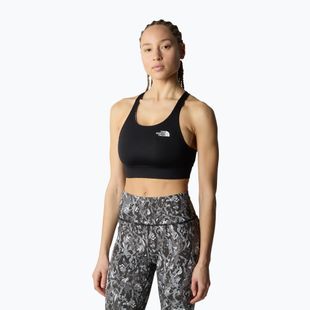 The North Face Flex Reversible aszfalt szürke absztrakt fitnesz melltartó