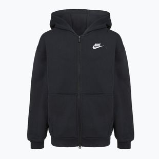 Nike Sportswear Club Fleece gyermek pulóver FD2931-010 fekete/fehér