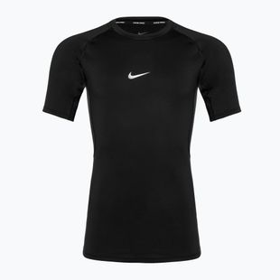 Férfi edzőpóló Nike Pro Dri-Fit Tight SS Fitness fekete/fehér