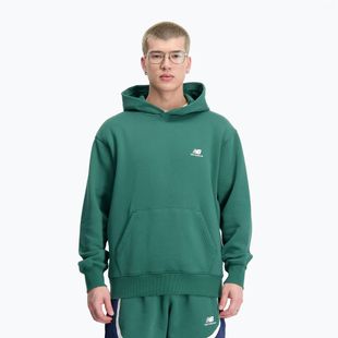 férfi melegítőfelső New Balance Hoops Fleece Hoodie team forest green