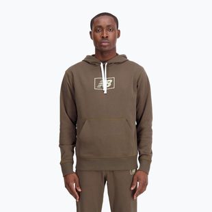 férfi melegítőfelső New Balance Essentials Hoodie darkmush