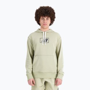 férfi melegítőfelső New Balance Essentials Hoodie fatigueg