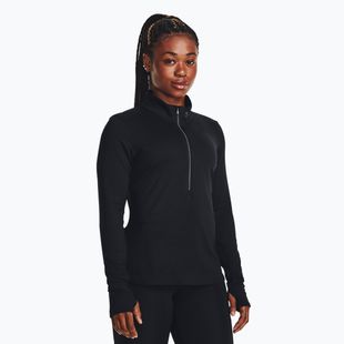 Under Armour Launch Pro Half Zip fekete/fényvisszaverő női futó hosszú ujjú ruházat