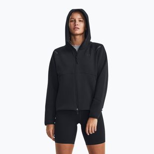Női Under Armour Unstoppable Fleece FZ pulóver fekete/fekete