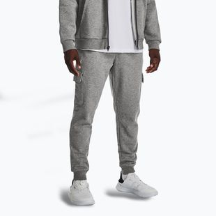 Férfi Under Armour Rival Fleece Cargo Jogger nadrág castlerock light heather / fehér