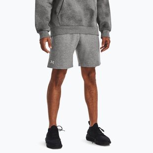 Under Armour Rival Fleece castlerock light heather/fehér férfi edzőnadrág