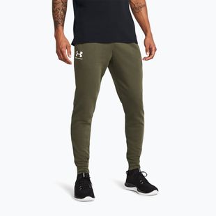 Férfi Under Armour Rival Terry Jogger nadrág marine green/onyx white színben
