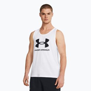 Under Armour Sportstyle Logo fehér/fekete férfi tank top