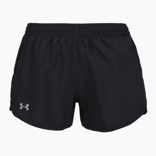 Under Armour Fly By 3" női futónadrág fekete/fekete/fényvisszaverő