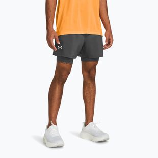Férfi futónadrág Under Armour Launch 5" 2in1 castlerock/castlerock/reflective