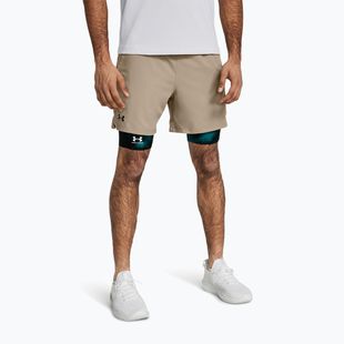Férfi edzőshort Under Armour UA Vanish Woven 6in timberwolf taupe/fekete