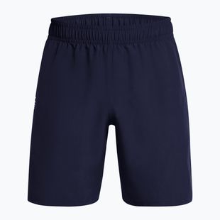 Férfi edző rövidnadrág Under Armour Tech Woven Wordmark midnight navy/white