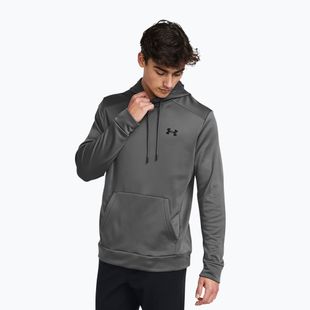 Férfi kapucnis pulóver Under Armour Armour Fleece Hoodie castlerock/black