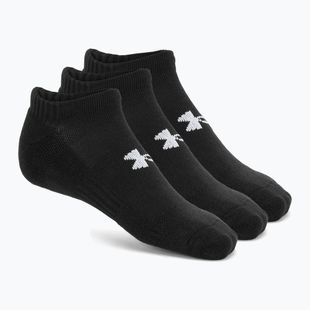 Under Armour Training Cotton No Show zokni 3 pár fekete/fekete/fehér