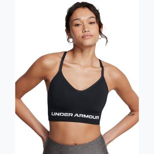 Under Armour Vanish Seamless Low edzőmelltartó fekete / fehér