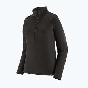 Női Termoaktiv pulóver Patagonia Capilene Termal Weight Zip Neck black